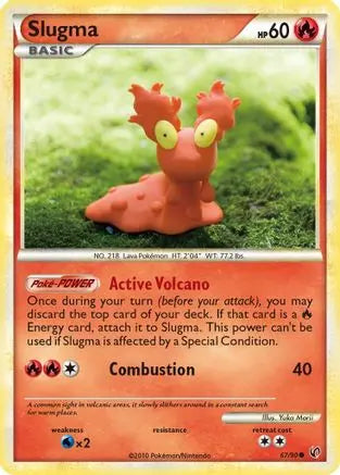 Slugma (67/90) [HeartGold & SoulSilver: Undaunted] Pokémon