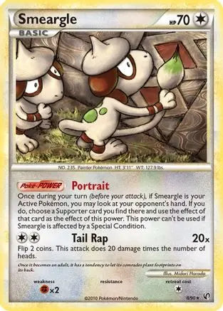 Smeargle (8/90) [HeartGold & SoulSilver: Undaunted] Pokémon