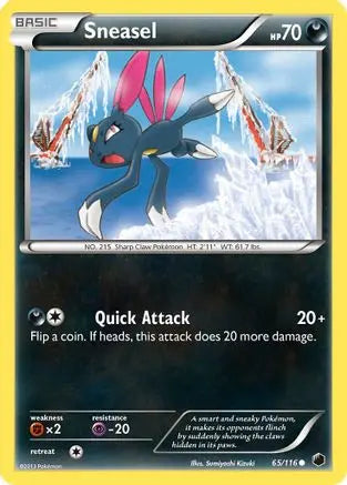 Sneasel (65/116) [Black & White: Plasma Freeze] Pokémon