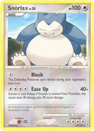 Snorlax (37/130) [Diamond & Pearl: Base Set] Pokémon