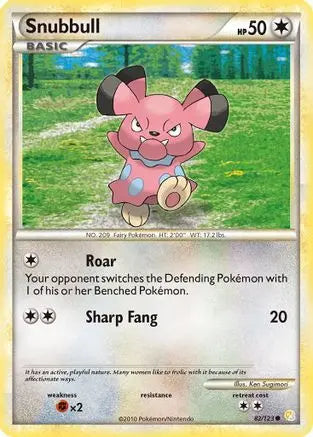 Snubbull (82/123) [HeartGold & SoulSilver: Base Set] Pokémon