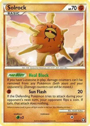 Solrock (9/102) [HeartGold & SoulSilver: Triumphant] Pokémon