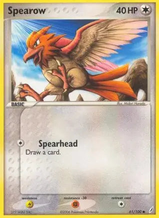 Spearow (61/100) (Stamped) [EX: Crystal Guardians] Pokémon