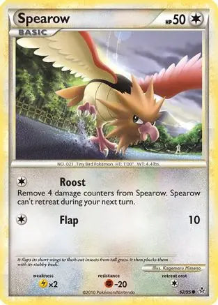 Spearow (62/95) [HeartGold & SoulSilver: Unleashed] Pokémon