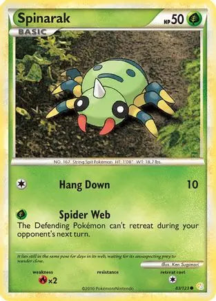 Spinarak (83/123) [HeartGold & SoulSilver: Base Set] Pokémon