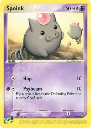 Spoink (74/97) [EX: Dragon] Pokémon