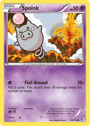 Spoink (59/149) [Black & White: Boundaries Crossed] Pokémon