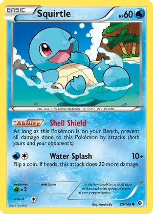 Squirtle (29/149) [Black & White: Boundaries Crossed] Pokémon