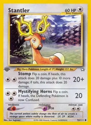 Stantler (76/111) [Neo Genesis 1st Edition] Pokémon