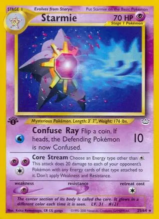 Starmie (25/64) [Neo Revelation 1st Edition] Pokémon