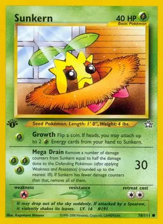 Sunkern (78/111) [Neo Genesis 1st Edition] Pokémon