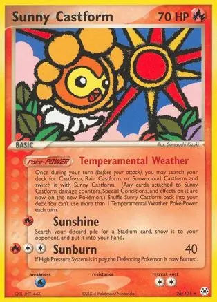 Sunny Castform (26/101) [EX: Hidden Legends] Pokémon