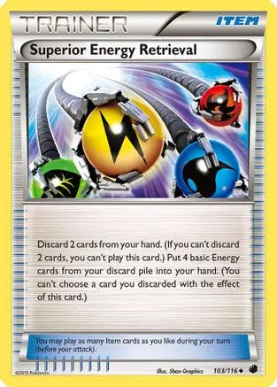 Superior Energy Retrieval (103/116) [Black & White: Plasma Freeze] Pokémon