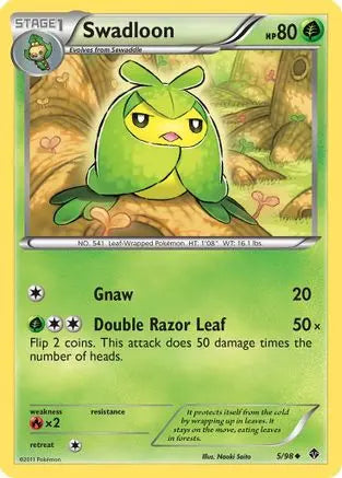 Swadloon (5/98) [Black & White: Emerging Powers] Pokémon