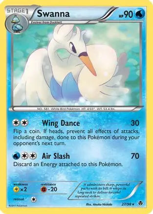 Swanna (27/98) [Black & White: Emerging Powers] Pokémon