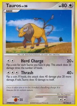 Tauros (74/146) [Diamond & Pearl: Legends Awakened] Pokémon