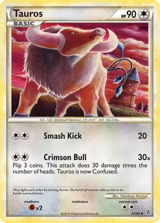 Tauros (41/95) [HeartGold & SoulSilver: Unleashed] Pokémon