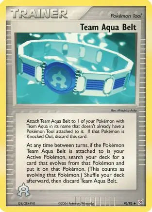 Team Aqua Belt (76/95) [EX: Team Magma vs Team Aqua] Pokémon