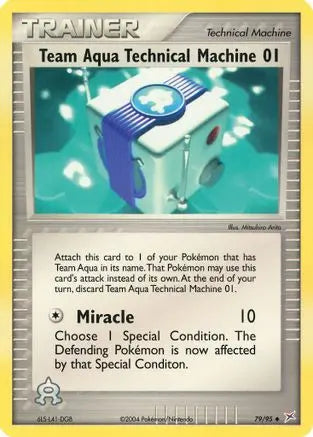 Team Aqua Technical Machine 01 (79/95) [EX: Team Magma vs Team Aqua] Pokémon
