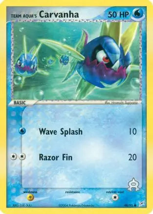 Team Aqua's Carvanha (48/95) [EX: Team Magma vs Team Aqua] Pokémon