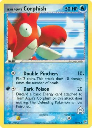 Team Aqua's Corphish (26/95) [EX: Team Magma vs Team Aqua] Pokémon