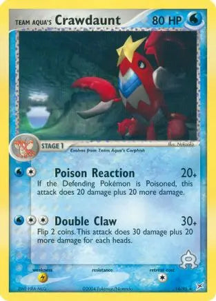 Team Aqua's Crawdaunt (14/95) [EX: Team Magma vs Team Aqua] Pokémon
