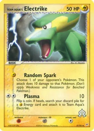Team Aqua's Electrike (27/95) [EX: Team Magma vs Team Aqua] Pokémon
