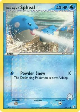 Team Aqua's Spheal (56/95) [EX: Team Magma vs Team Aqua] Pokémon
