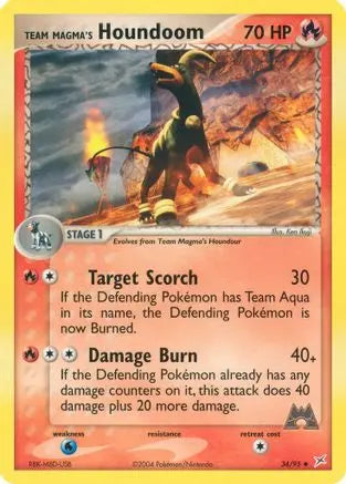 Team Magma's Houndoom (34/95) [EX: Team Magma vs Team Aqua] Pokémon