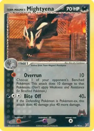 Team Magma's Mightyena (21/95) [EX: Team Magma vs Team Aqua] Pokémon