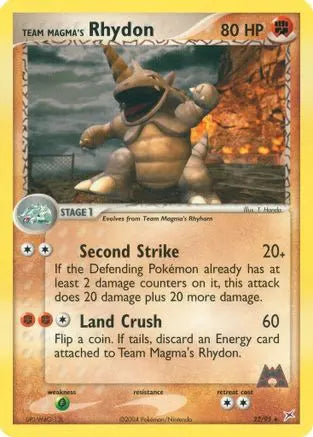 Team Magma's Rhydon (22/95) [EX: Team Magma vs Team Aqua] Pokémon