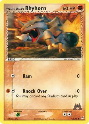 Team Magma's Rhyhorn (68/95) [EX: Team Magma vs Team Aqua] Pokémon