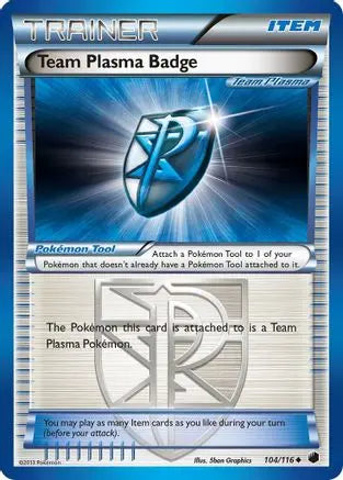 Team Plasma Badge (104/116) [Black & White: Plasma Freeze] Pokémon