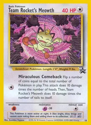 Team Rocket's Meowth (18) [Wizards of the Coast: Black Star Promos] Pokémon