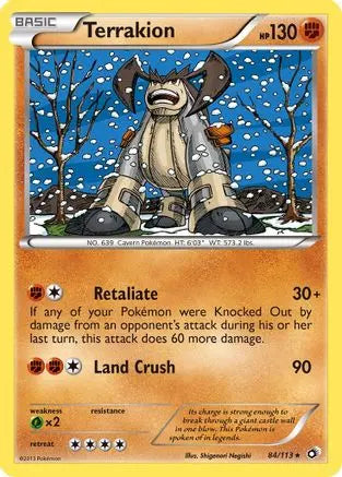 Terrakion (84/113) [Black & White: Legendary Treasures] Pokémon
