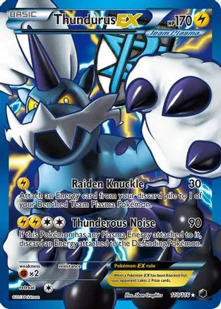 Thundurus EX (110/116) [Black & White: Plasma Freeze] Pokémon