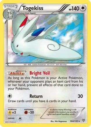 Togekiss (104/135) [Black & White: Plasma Storm] Pokémon