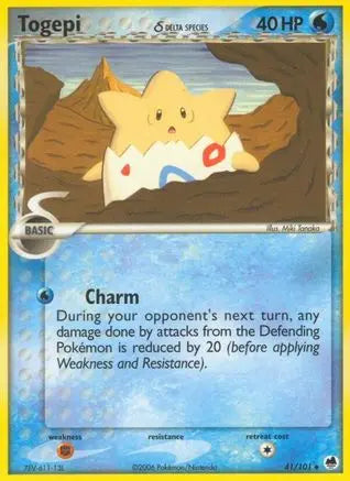 Togepi (41/101) (Delta Species) (Stamped) [EX: Dragon Frontiers] Pokémon