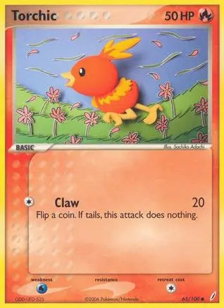 Torchic (65/100) (Stamped) [EX: Crystal Guardians] Pokémon