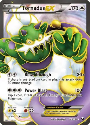 Tornadus EX (108/108) [Black & White: Dark Explorers] Pokémon