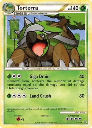 Torterra (10/95) [HeartGold & SoulSilver: Unleashed] Pokémon