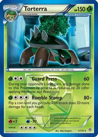 Torterra (3/135) [Black & White: Plasma Storm] Pokémon