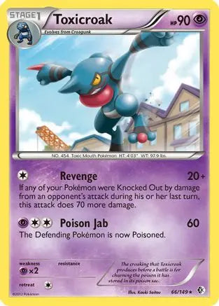 Toxicroak (66/149) [Black & White: Boundaries Crossed] Pokémon