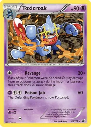 Toxicroak (63/113) [Black & White: Legendary Treasures] Pokémon