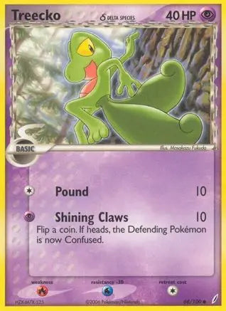 Treecko (68/100) (Delta Species) [EX: Crystal Guardians] Pokémon