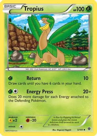 Tropius (5/101) [Black & White: Plasma Blast] Pokémon