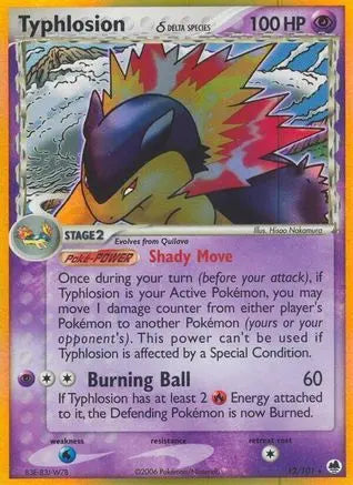 Typhlosion (12/101) (Delta Species) (Stamped) [EX: Dragon Frontiers] Pokémon