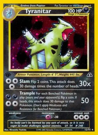 Tyranitar (12/75) [Neo Discovery Unlimited] Pokémon