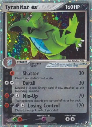 Tyranitar ex (111/115) [EX: Unseen Forces] Pokémon
