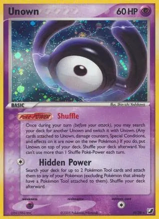 Unown (H) (H/28) [EX: Unseen Forces] Pokémon